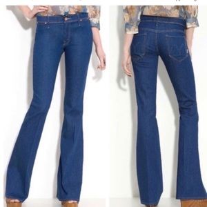 MOTHER "The Curfew" Flare Blue Denim Jeans Size 29